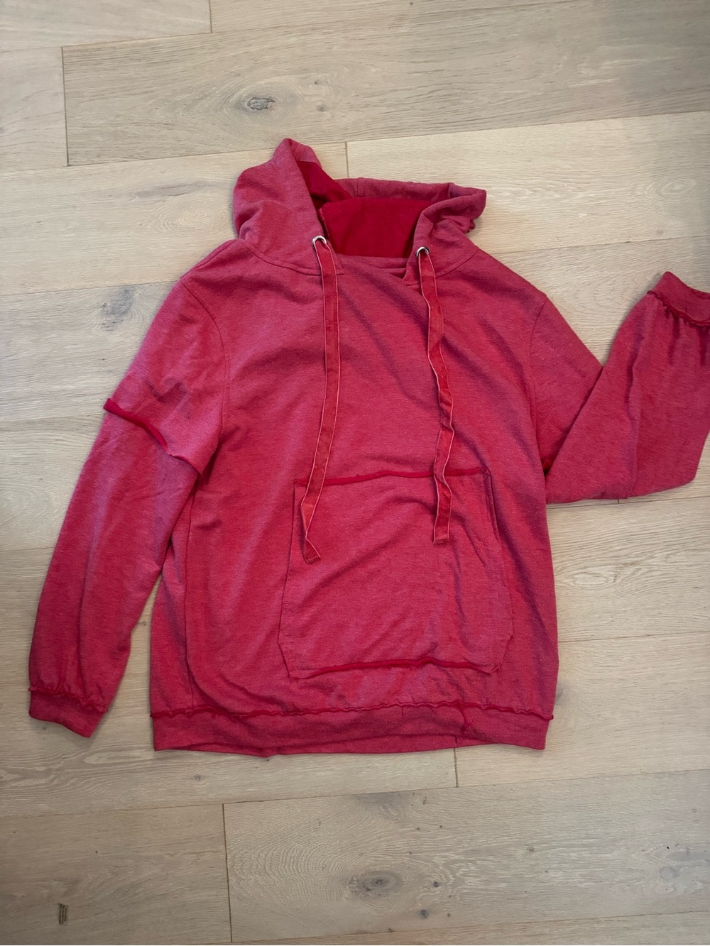Women's Umgee Red Hooded Pullover